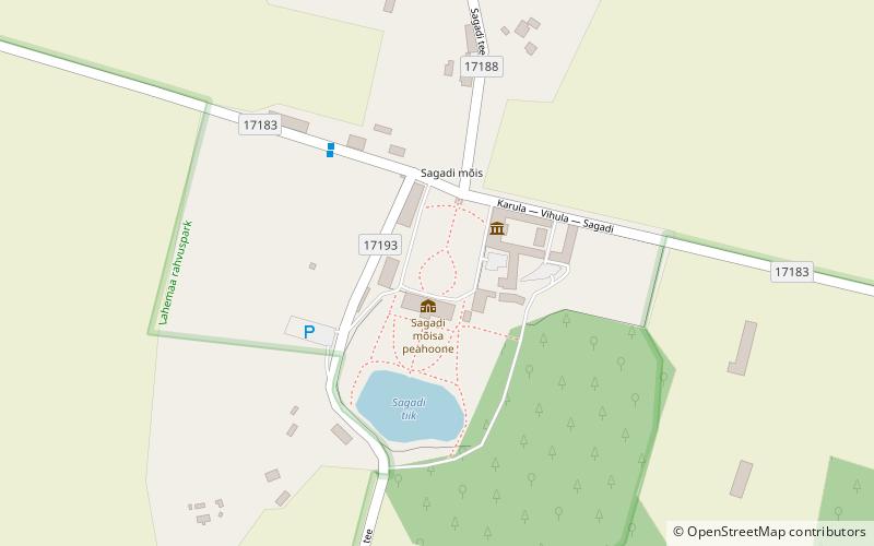 Sagadi Manor location map