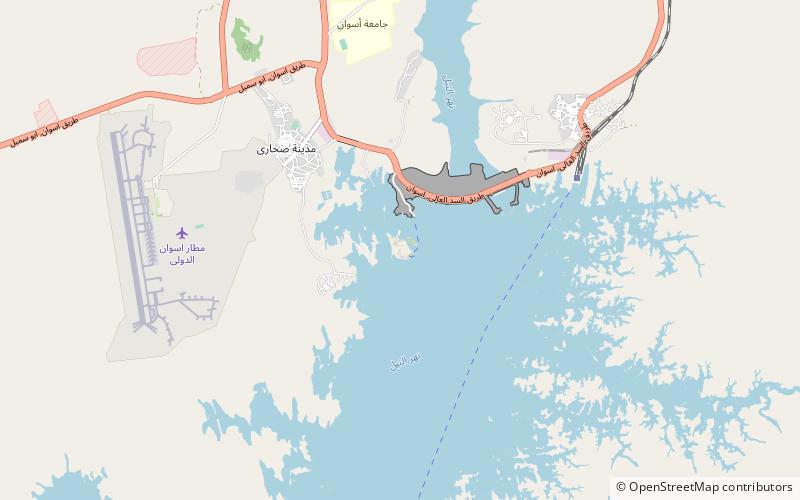 kalabscha assuan location map
