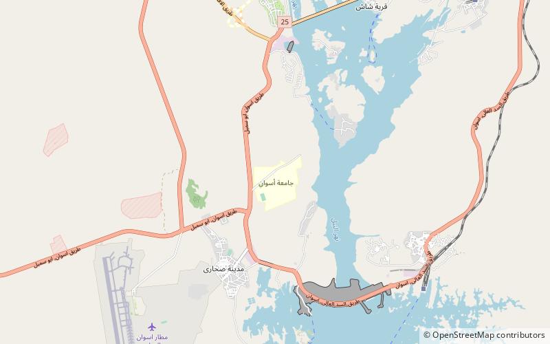 Université d'Assouan location map
