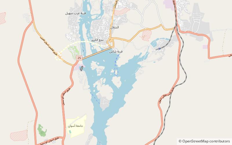Philae Temple location map
