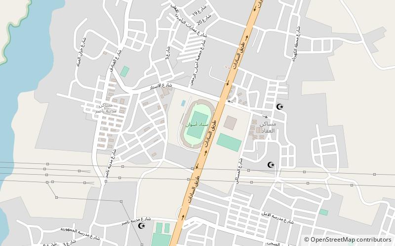Aswan Stadium location map