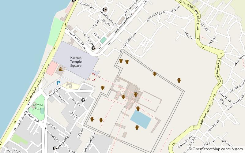 Karnak Open Air Museum location map