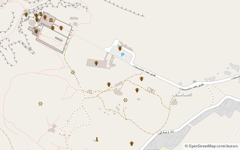 TT33 Tomb location map