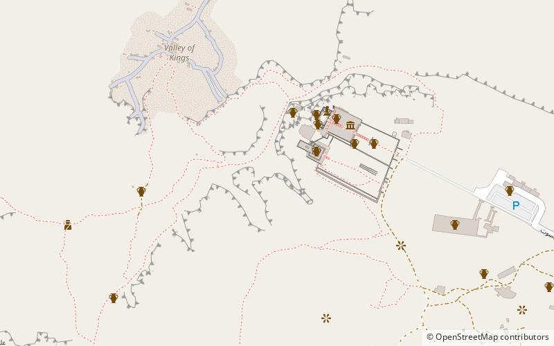 Cachette von Deir el-Bahari location map
