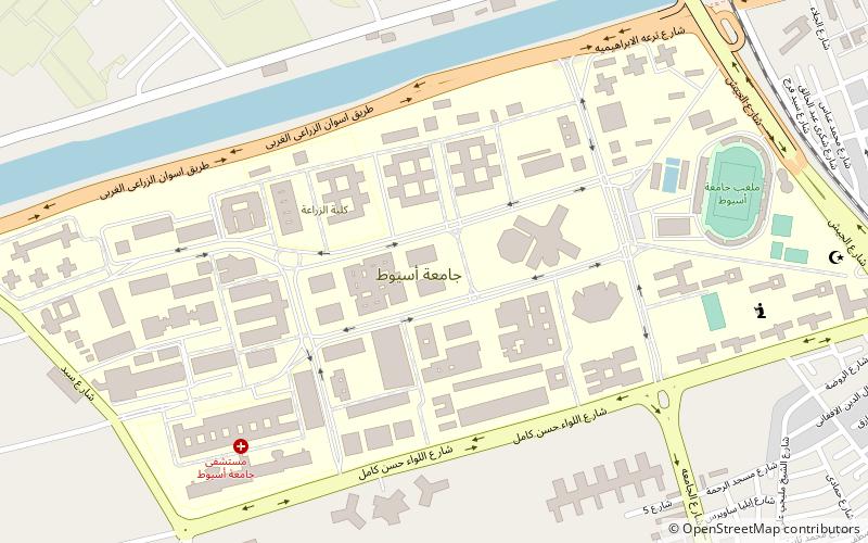 Universität Assiut location map