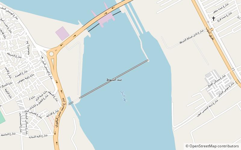 Assiut Barrage location map