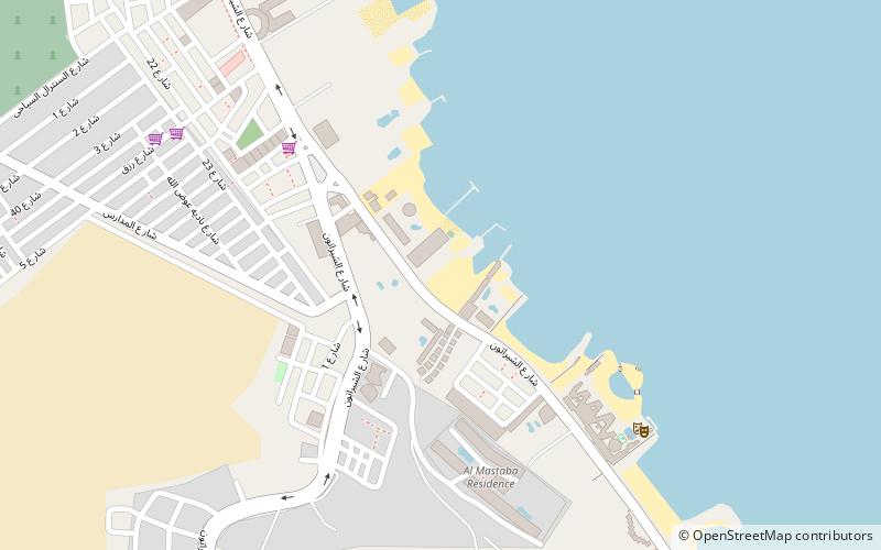new ramoza beach hurghada location map