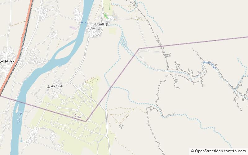 village des artisans de tell el amarna location map