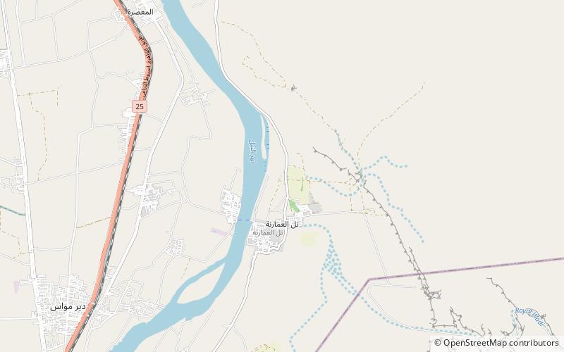 Amarna location map