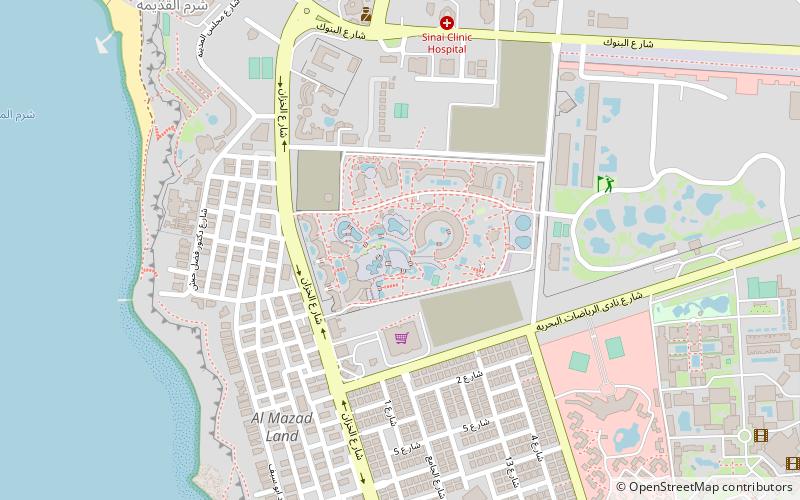 aqua park szarm el szejk location map
