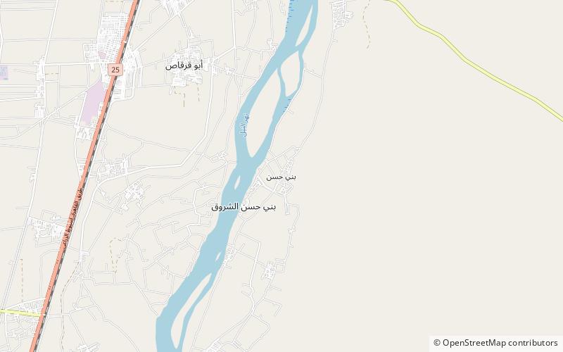 Beni Hassan location map