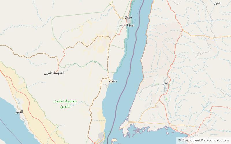 Agujero azul de Dahab location map