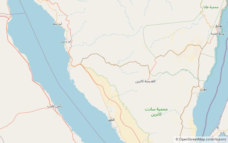 monte serbal nabq protected area location map