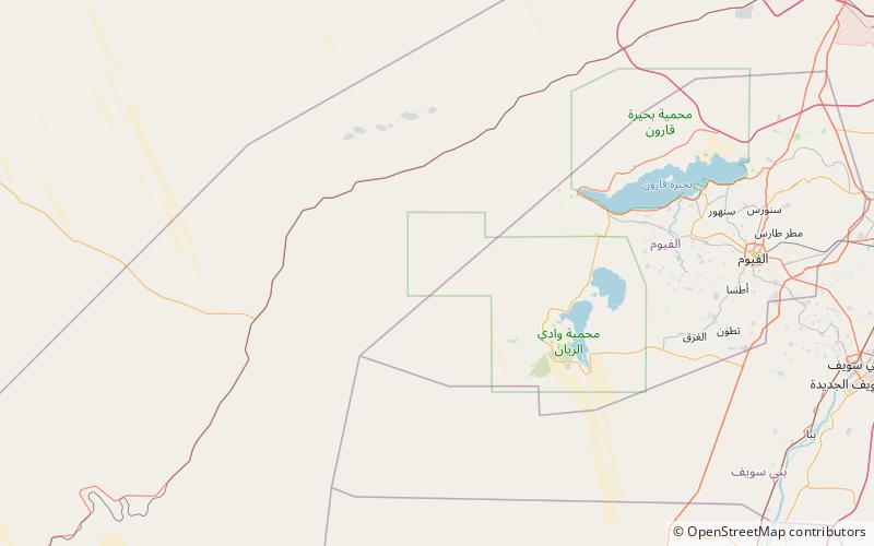 Wadi Al Hitan Protectorate location map