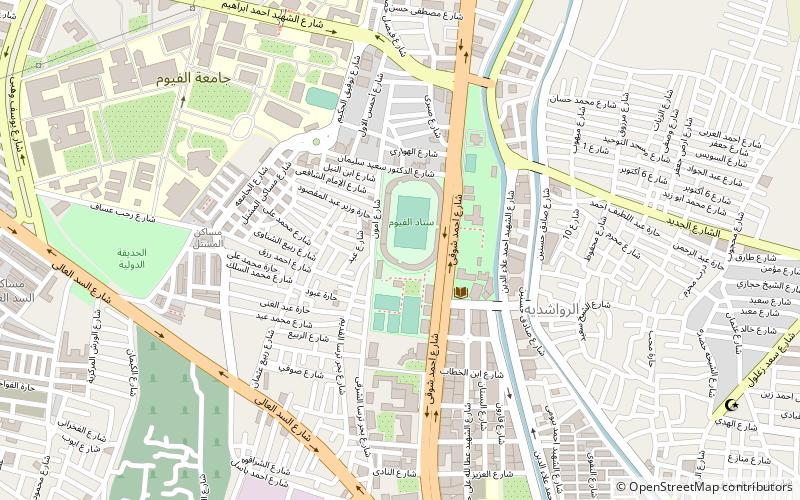 fayoum stadium fayum location map