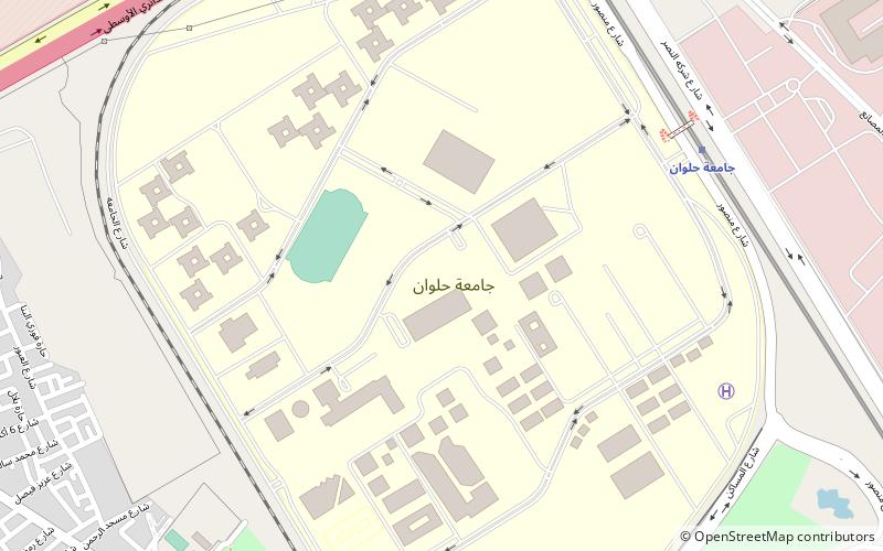 Universidad de Helwan location map