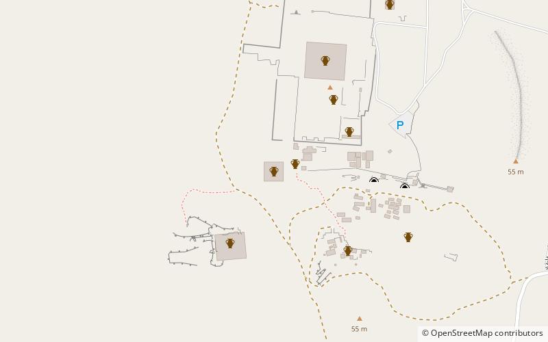 Unas-Pyramide location map