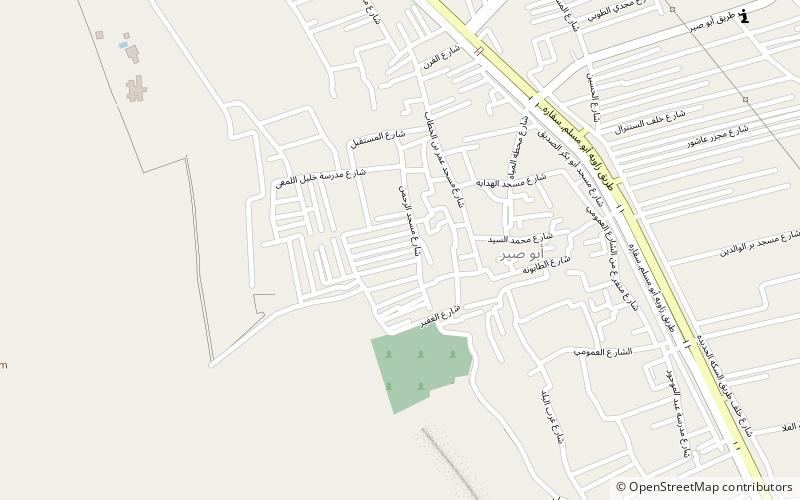 Abousir location map