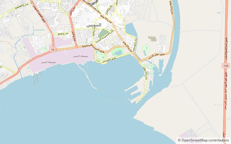 Puerto de Suez location map