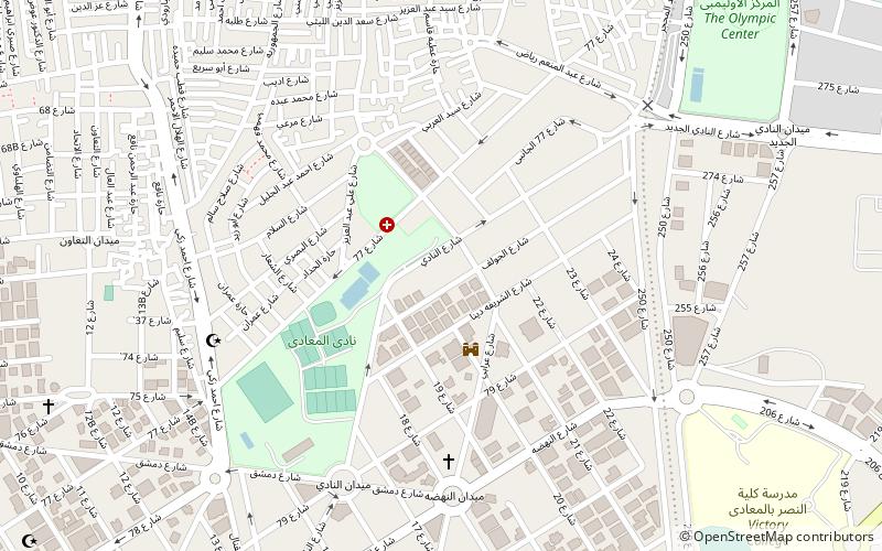 Maadi location map