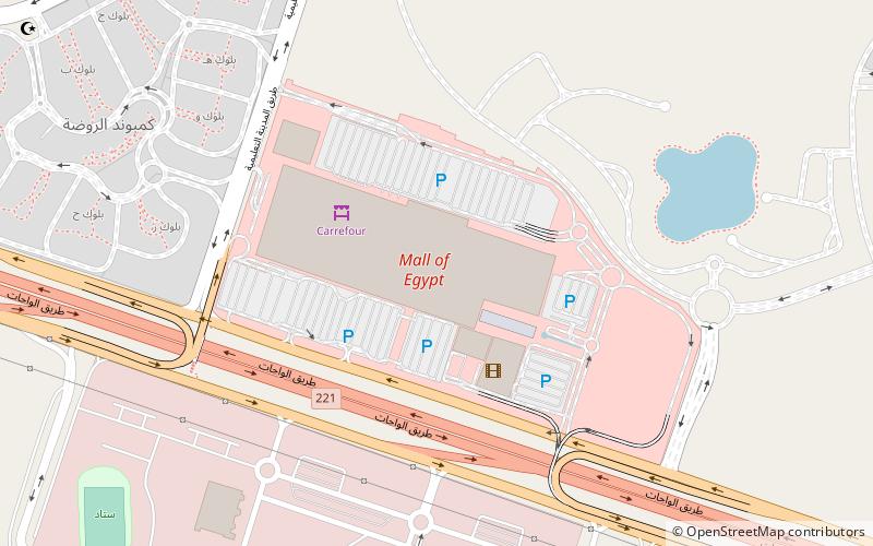 mall of egypt 6th of october location map