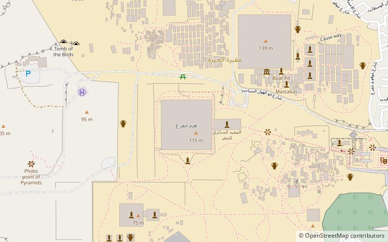 Egyptian pyramids location map