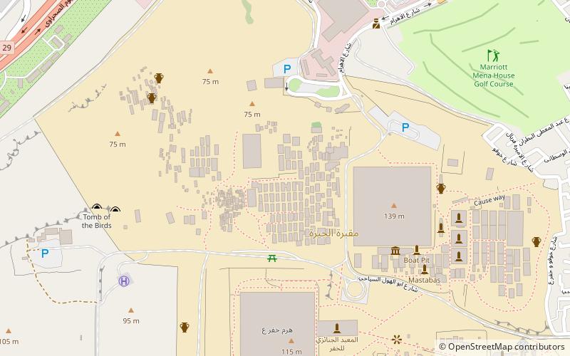 Cimetière ouest du complexe funéraire de Khéops location map