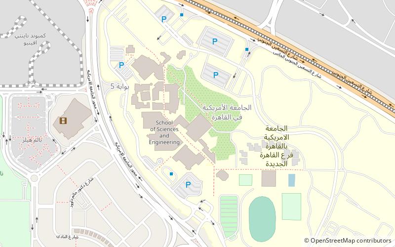 AUC Libraries and Learning Technologies location map