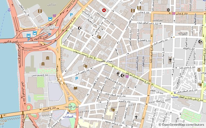 Downtown Cairo location map