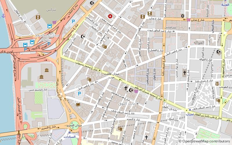 talaat harb street kairo location map