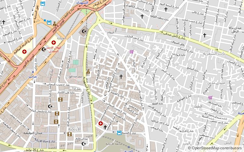 azbakeya kairo location map
