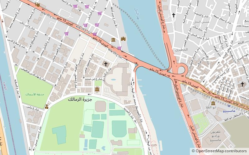 gezira palast kairo location map