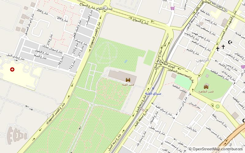 koubbeh palace le caire location map
