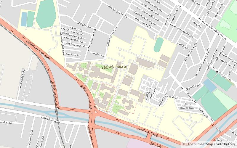zagazig university az zakazik location map