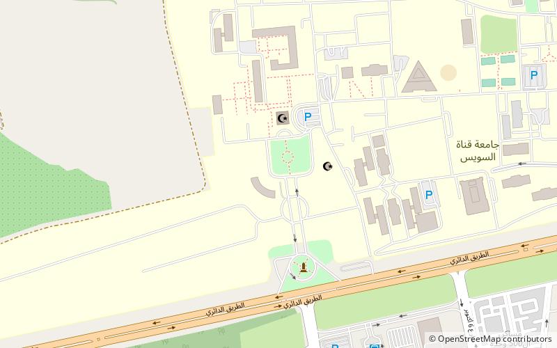 Suez Canal University location map