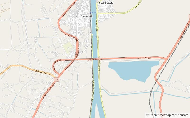 Suez Canal Bridge location map