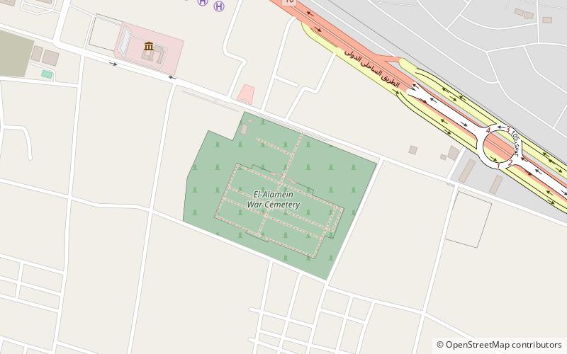 Alamein Memorial location map