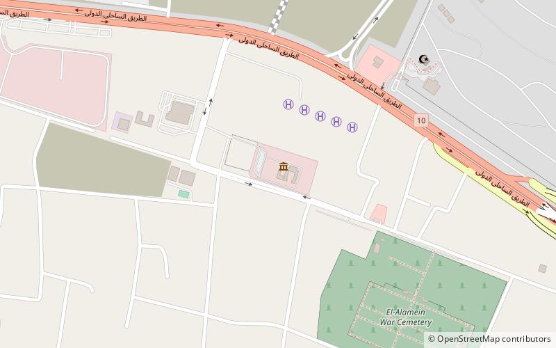 El Alamein Military Museum location map