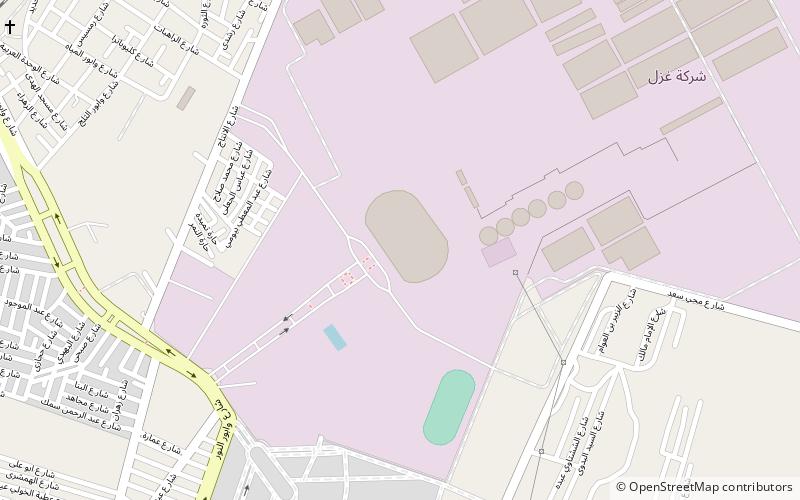 ghazl el mahalla stadium al mahalla al kubra location map