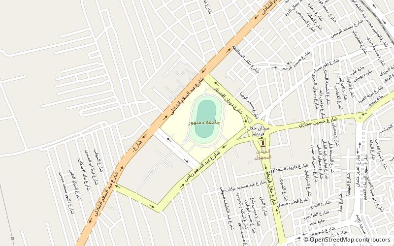 alaab damanhour stadium damanhur location map