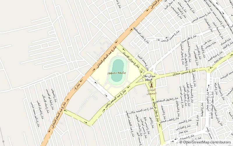 damanhour stadium damanhur location map