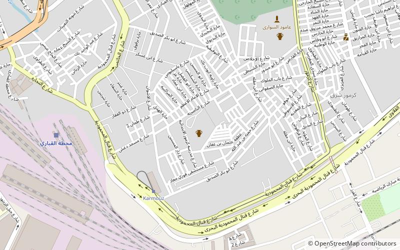 kom el shouqafa catacombs alexandria location map