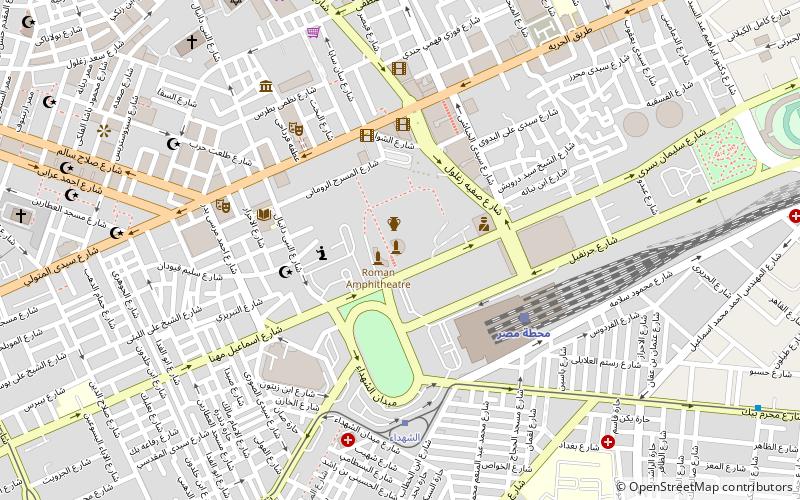 roman theatre aleksandria location map
