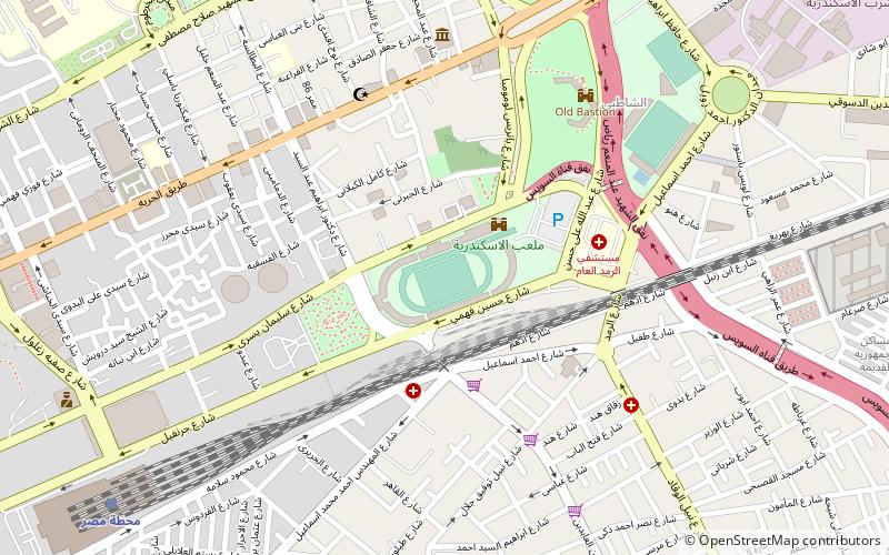Alexandria Stadium location map