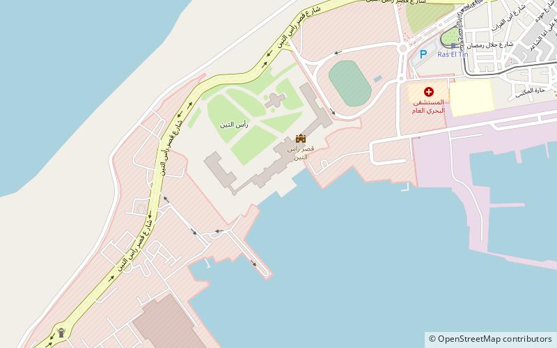 Raʾs-at-Tīn-Palast location map