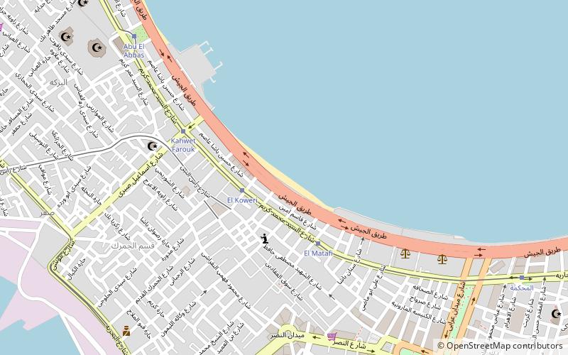 el queiry beach aleksandria location map
