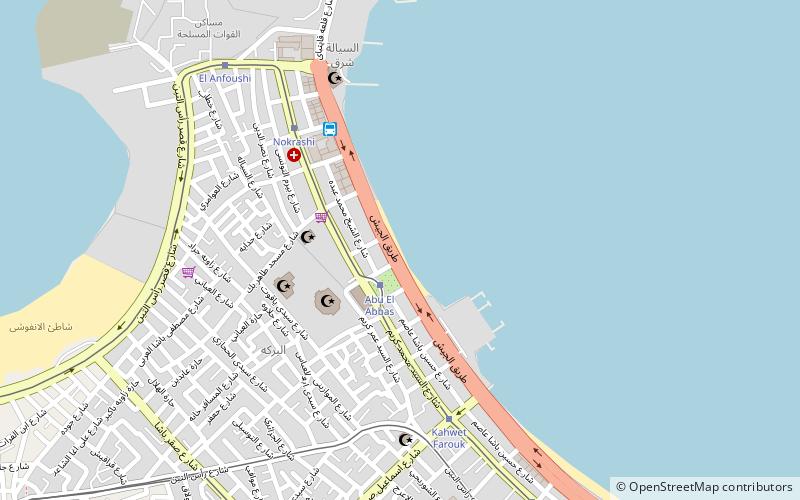 abul abbas beach aleksandria location map