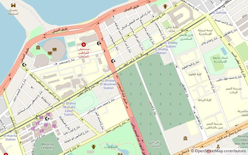 Shatby location map