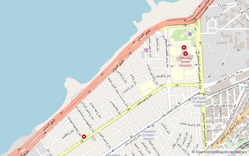 roshdy aleksandria location map