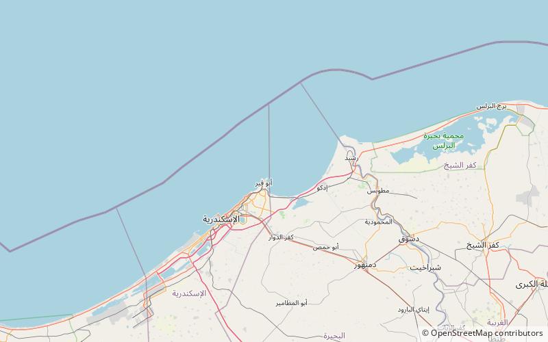 nelsons island abu qir location map